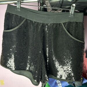 Black Sequins shorts